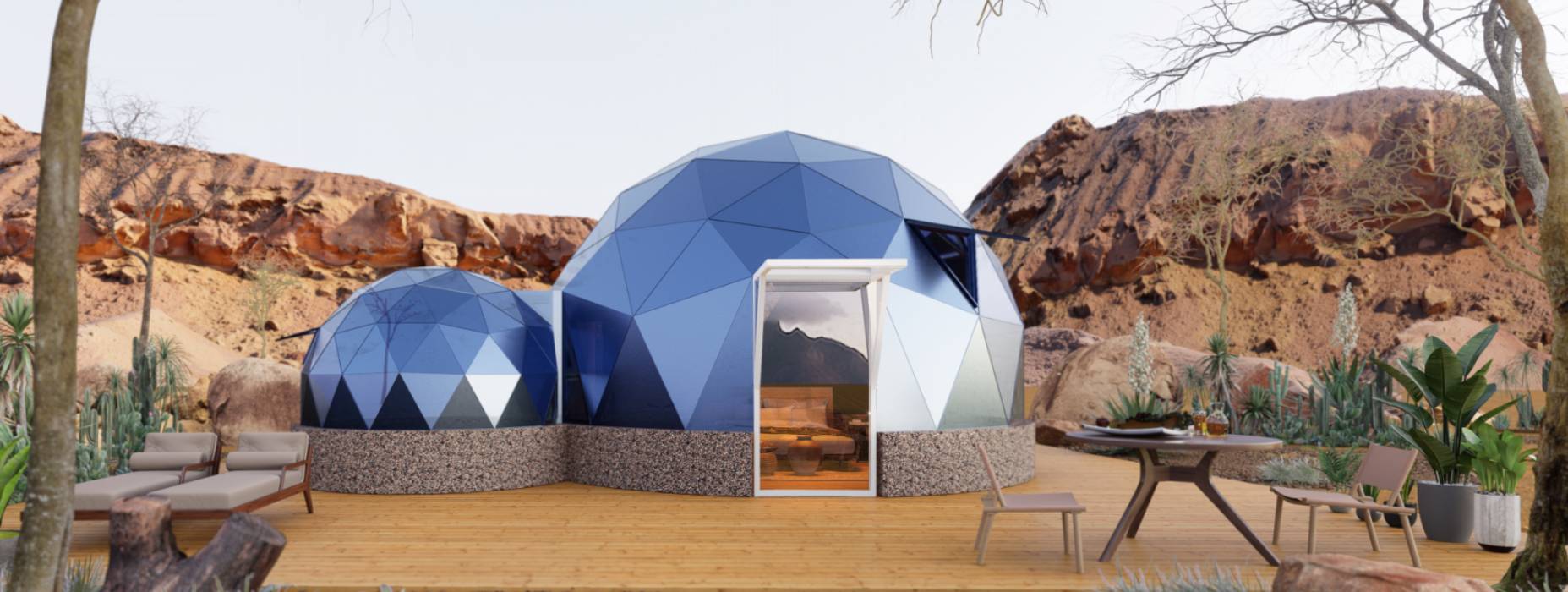 宜城市球形智能光伏玻璃星空房